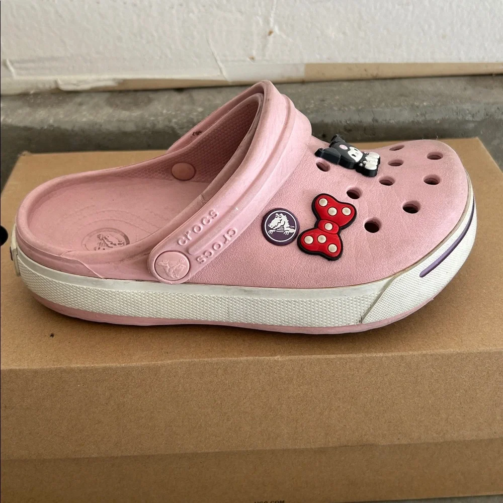 Crocs Crocband J1 Kids' Clogs Pink Used